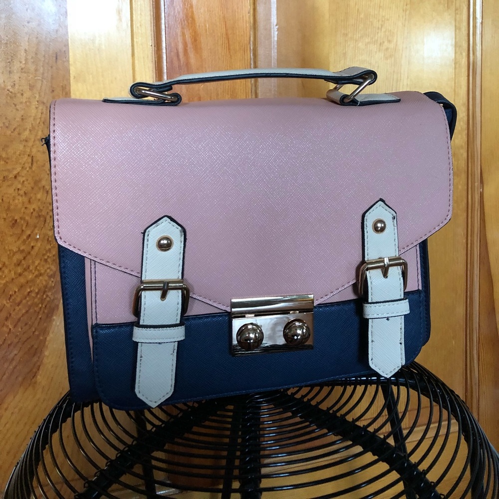 COLOR BLOCK SATCHEL